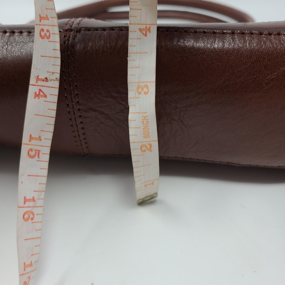 Wilsons Leather Vintage Handbag Bag Brown Shoulder - Picture 11 of 11